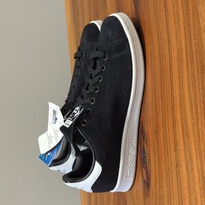 Adidas Originals Stan Smith Black Suede Shoes Men's 7.5